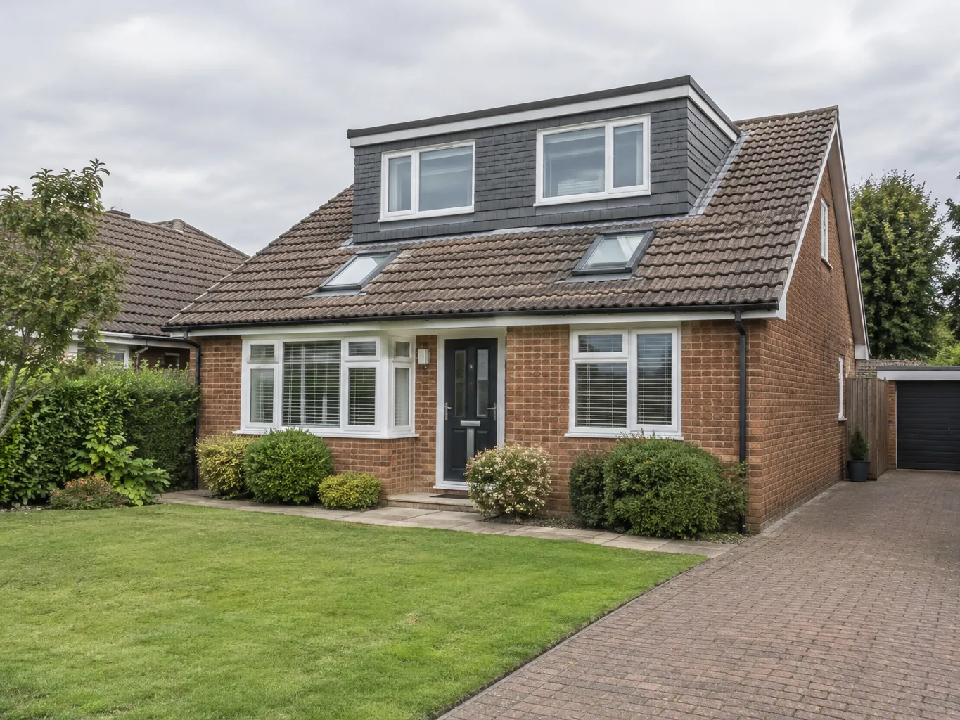 Illustrative image of a bungalow with a dormer loft conversion (not a Lordan's Lofts project)